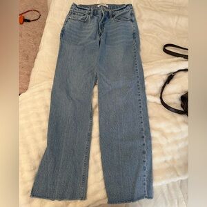 Abercrombie & Fitch Light Blue Baggy Jeans
